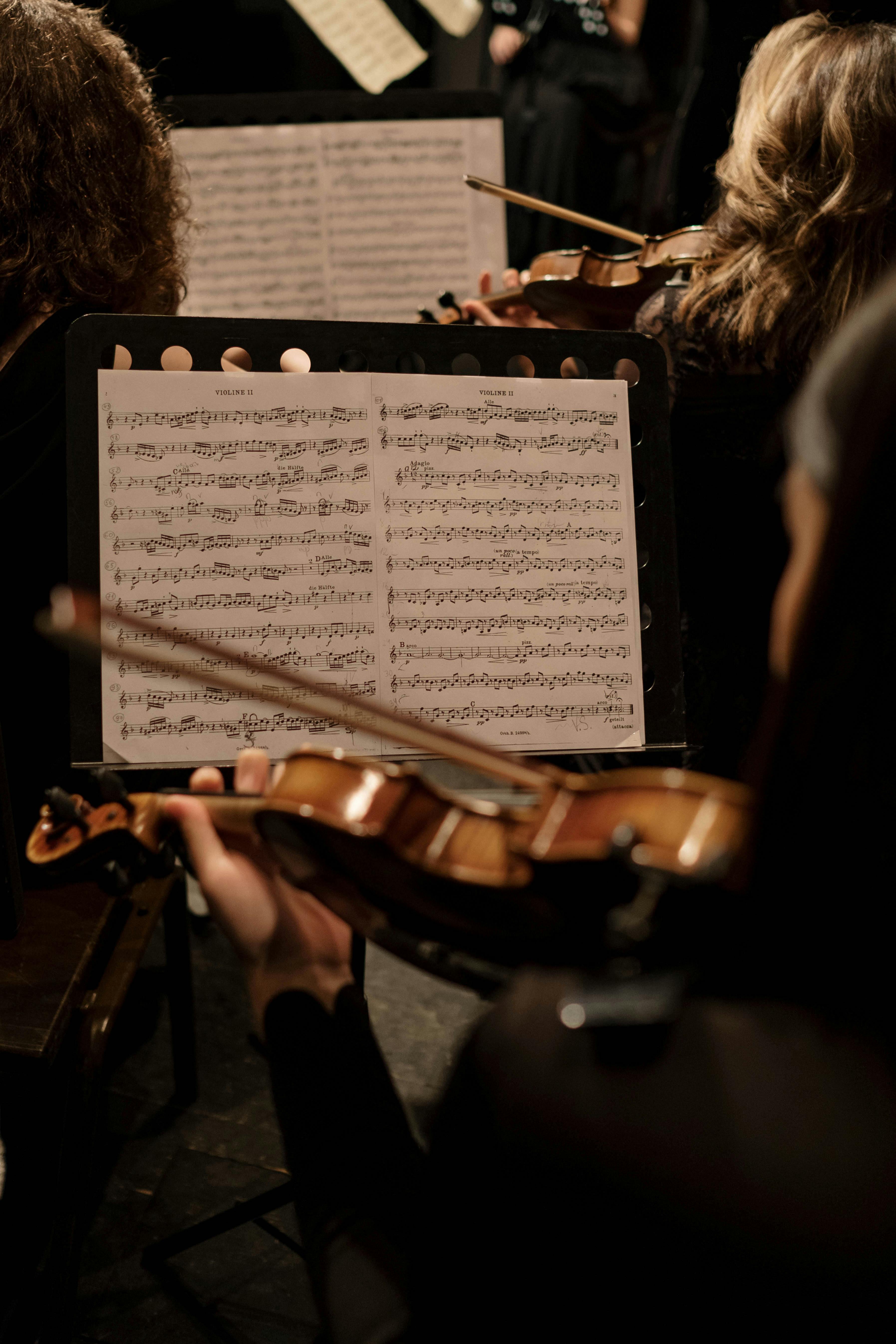 Violinist and Sheet Music