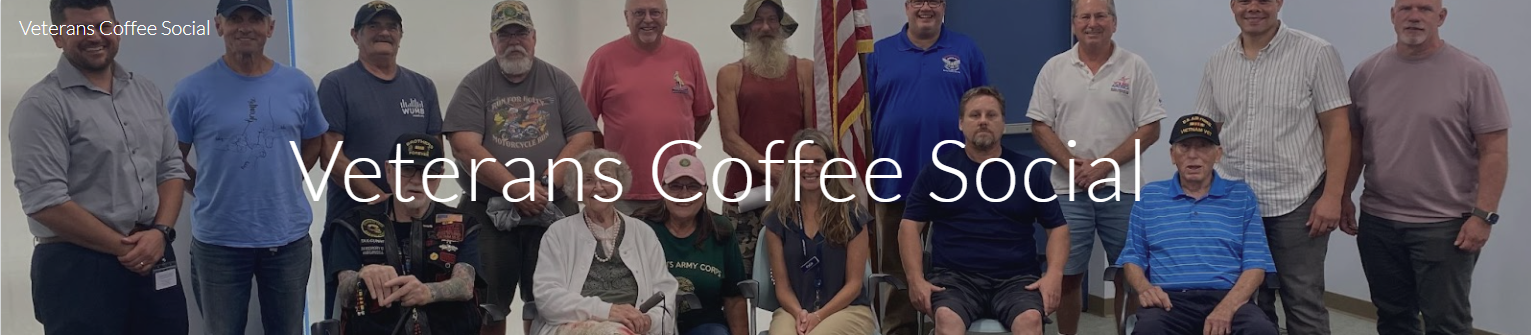 The first Veterans Coffee Social in August 2023. 